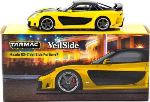 1/64 Mazda RX-7 VeilSide Fortune7 Yellow / Black