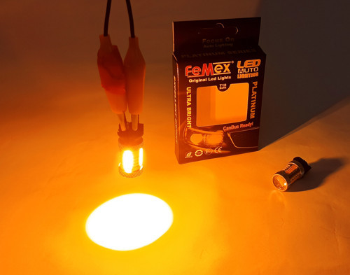 PW24W Duy Cree Mercekli Led Ampul Parlak Turuncu