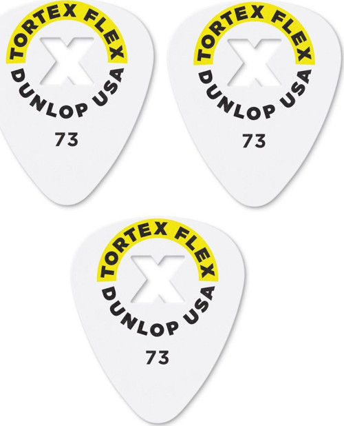 428X0.73 Gitar Pena 3 Adet (0.73 mm) Tortex Flex X