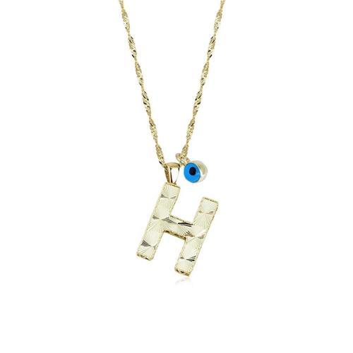 H Harf Altın Kolye