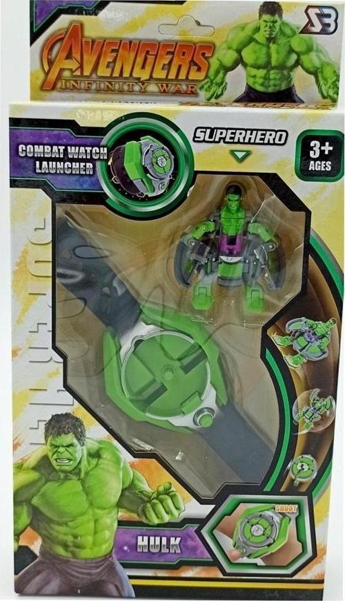Hulk Saat Bas Fırlat Saat Avengers Hulk Oyuncakları