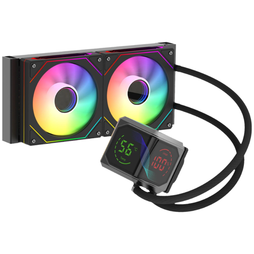 SIGHT PRO 240B ARGB Curved Ekran 240mm Siyah İşlemci Sıvı Soğutucu GB-LCS-SP240B