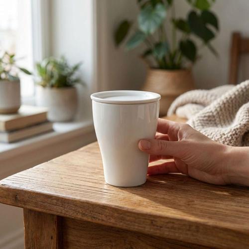 Kapaklı Mug Bardak 300 CC