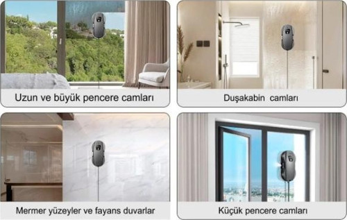 Büro Ev Ofis Yazlık Hijyeni için Cam Silme Robotu