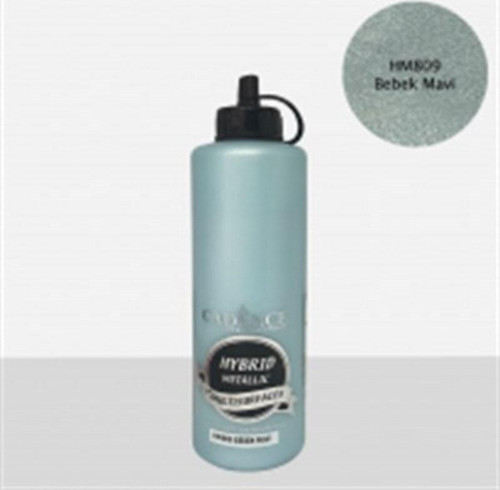 Bebek Mavi Metalik Multisurface Akrilik Boya Hm809 500ml