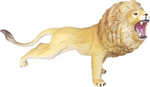 Oyuncak Aslan Figürü 20Cm. Vahşi Hayvanlar Serisi Oyuncak Yumuşak Et Aslan