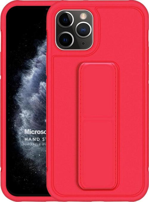 Apple iPhone 11 Pro Max Kılıf Hand Strap Kırmızı