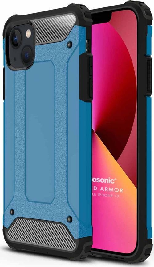 Apple iPhone 13 Kılıf Rugged Armor Mavi