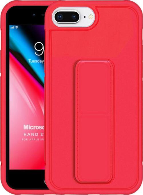 Apple iPhone 7 Plus Kılıf Hand Strap Kırmızı