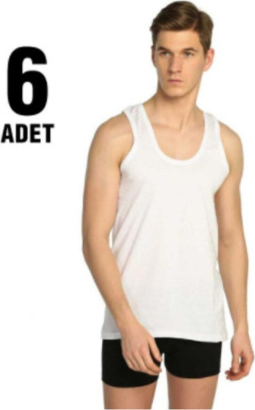 Erkek Penye Atlet 6'Lı