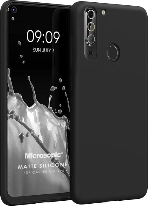 Matte Silicone Casper Via X20 Kılıf Siyah