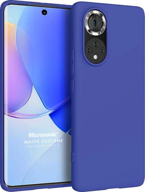 Matte Silicone Huawei Nova 9 Kılıf Lacivert