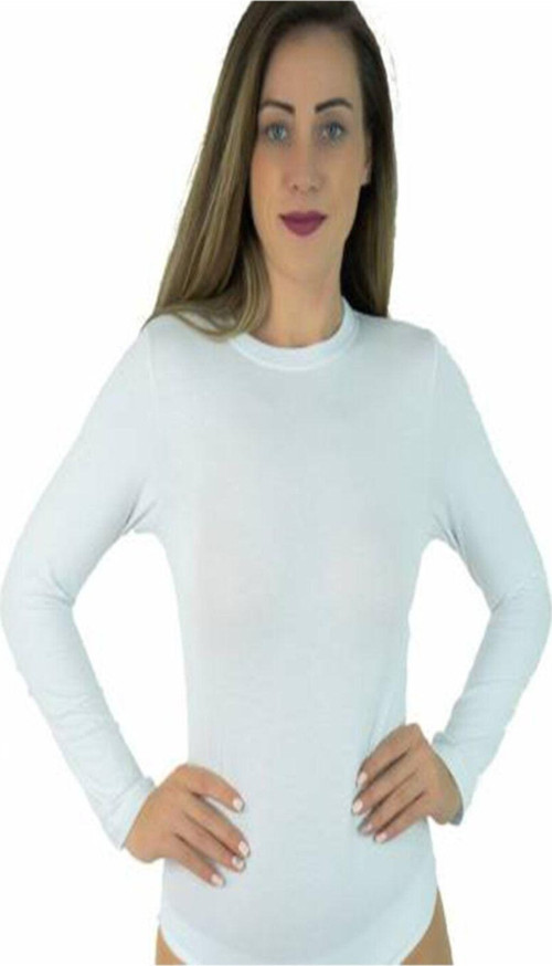 Kadın Beyaz Uzun Kollu Body