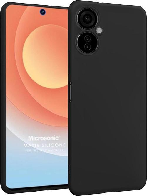 Matte Silicone TECNO Camon 19 Neo Kılıf Siyah