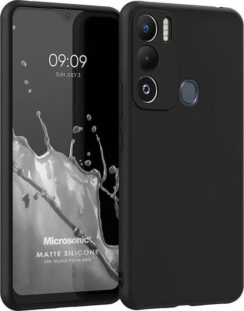 Matte Silicone TECNO Pova Neo Kılıf Siyah