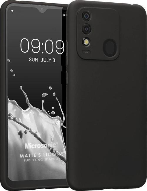 Matte Silicone TECNO Spark 8T Kılıf Siyah