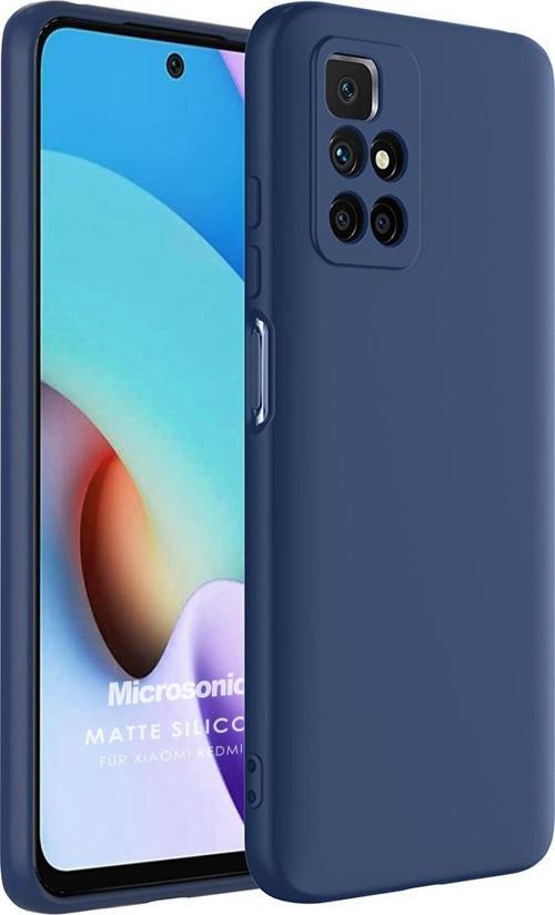 Matte Silicone Xiaomi Redmi 10 Kılıf Lacivert