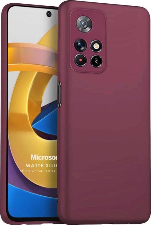 Matte Silicone Xiaomi Redmi Note 11T Kılıf Mor