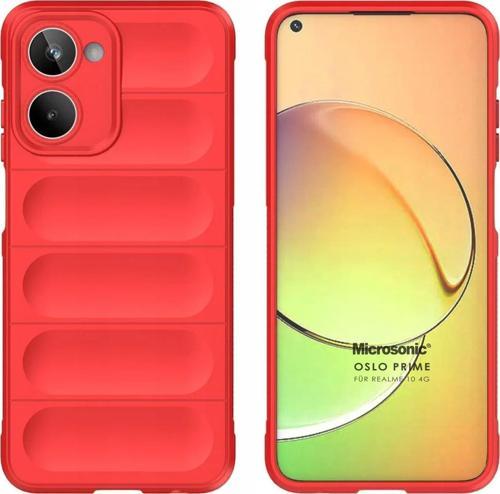 Realme 10 4G Kılıf Oslo Prime Kırmızı