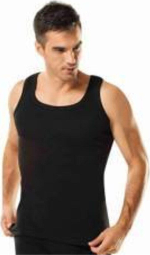 Erkek Siyah Pamuk Atlet
