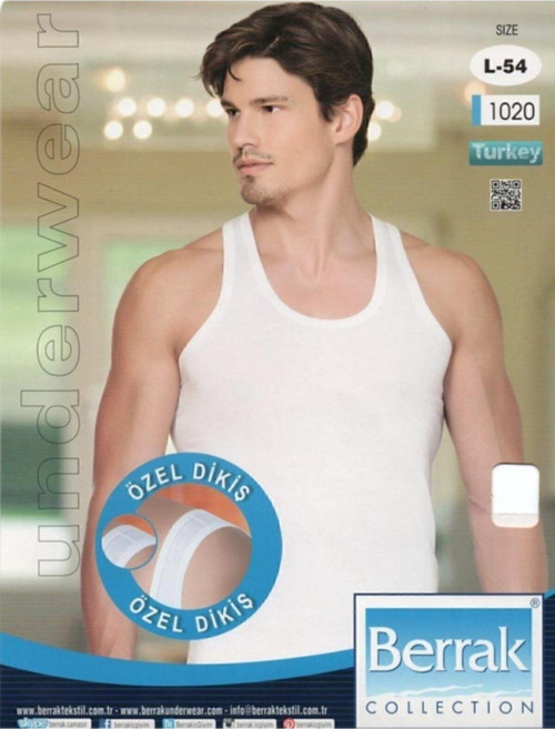 1020 Formalı Erkek 3'Lu Paket Özel Dikişli Atlet