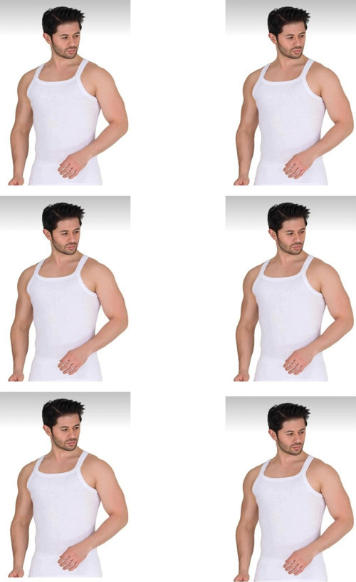 Erkek Yazlık İnce Askılı Fitilli Kaşkorse Atlet Pamuklu 6'Lı Paket