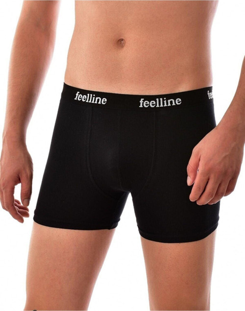 Lycra Siyah Erkek Boxer