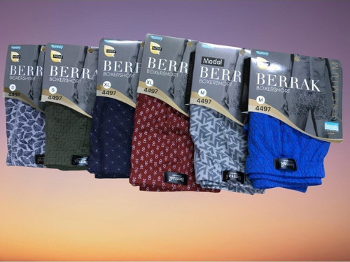 Erkek Ince Lastikli Sıkmayan Kumaşlı Modal Boxer 7'Li Paket