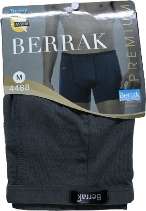 Erkek Füme 2'Li Paket 4488 Ince Lastikli Modal Boxer Short