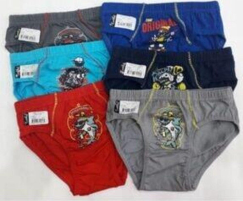 Erkek Çocuk Külot %100 Pamuk 5 Li Paket Çok Renkli