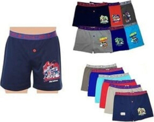 Erkek Çocuk Likralı Boxer Pamuk 4 Lü Pkt Çok Renkli