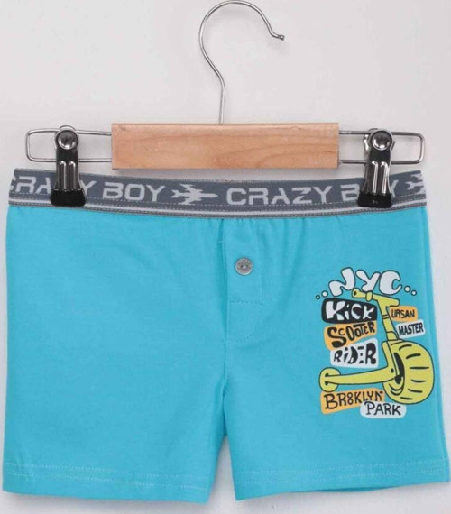 Scooter Baskılı Erkek Çocuk Boxer