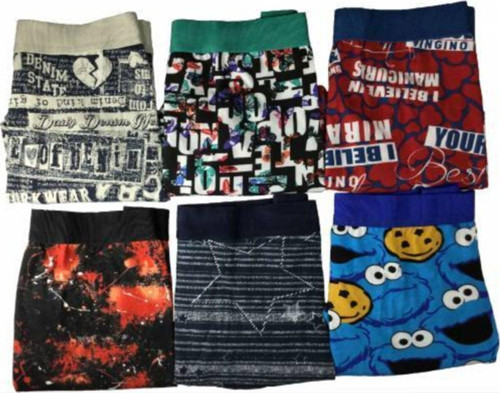 Erkek Renkli Desenli Likralı 3 Lü Boxer