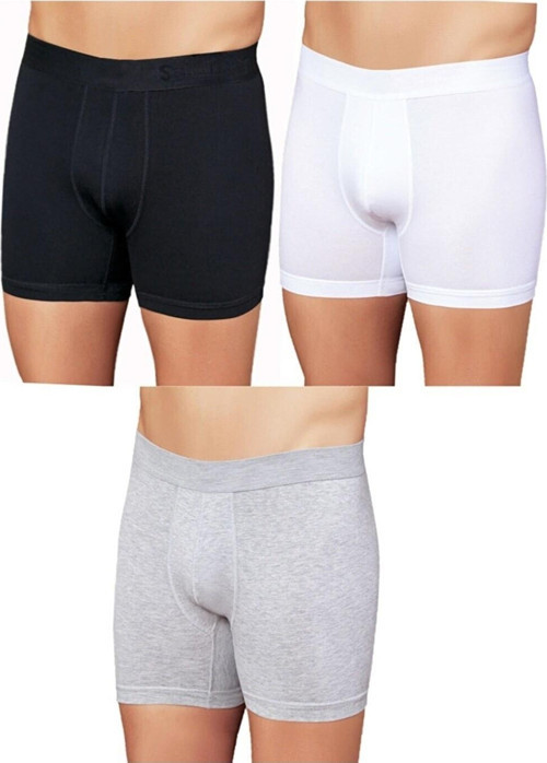 Erkek Karışık Renk Likralı Boxer 6 Lı Paket Boxer Yeni Sezon