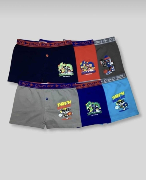 Erkek Çocuk Renkli 6’Lı Boxer