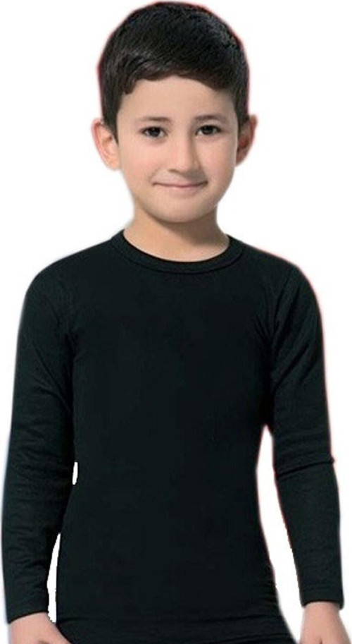 Erkek Çocuk Siyah Termal Fanila Içlik Fanila 6'Lı Paket