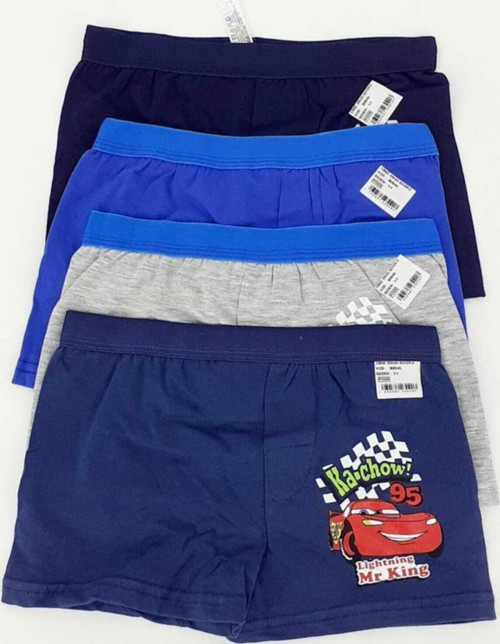 6 Lı Lüks Penye Baskılı Erkek Çocuk Boxer
