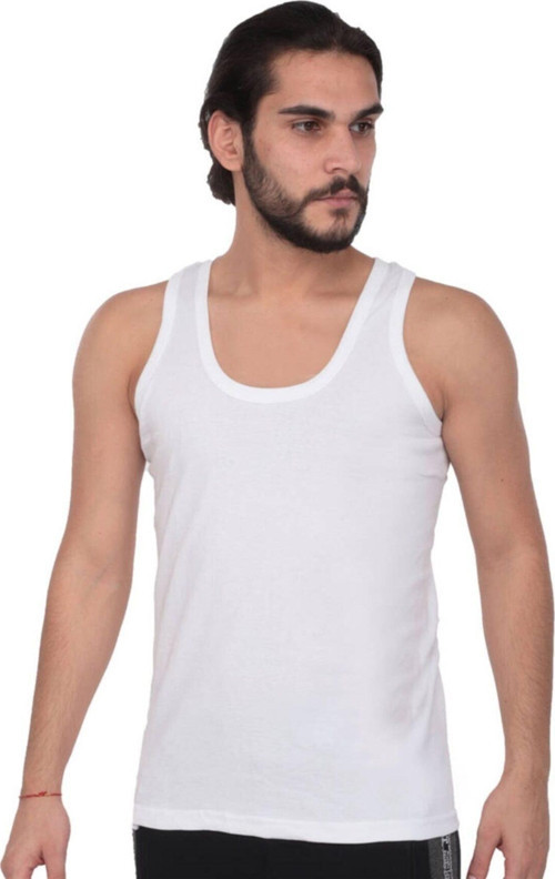 Erkek Ribana Atlet 102 3'Lü Paket | Beyaz