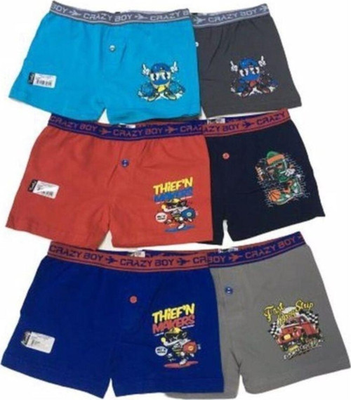 Erkek Çocuk Renkli Baskılı Boxer 3'Lü