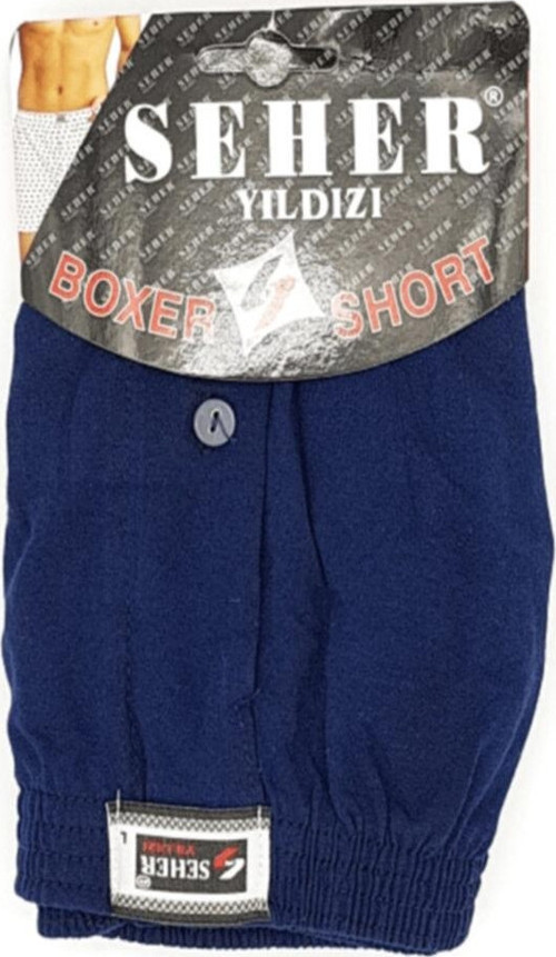 Ser / Seher Penye Düz Boxer (6 Adet) | Lacivert Yeni Sezon