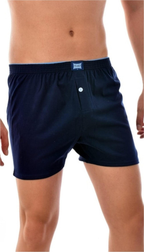 Erkek Lacivert Düz Boxer 4 Adet