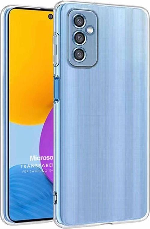 Samsung Galaxy M52 Kılıf Transparent Soft Beyaz