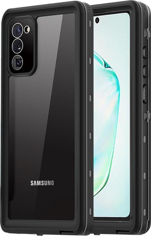 Samsung Galaxy Note 20 Kılıf Waterproof 360 Full Body Protective Siyah
