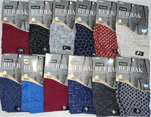 Erkek Çok Renkli Karışık Desenli Premium Boxer