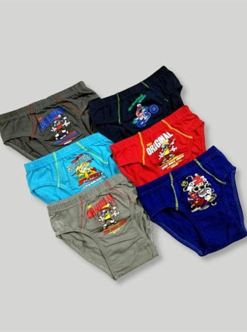 6'Lı Paket Renkli Çocuk Külot