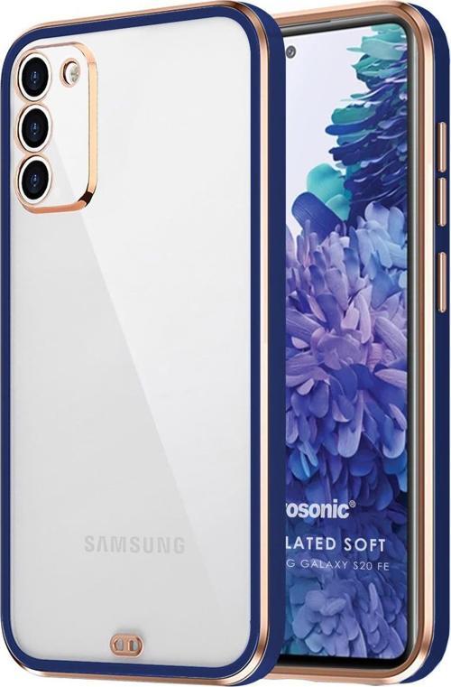 Samsung Galaxy S20 FE Kılıf Laser Plated Soft Lacivert