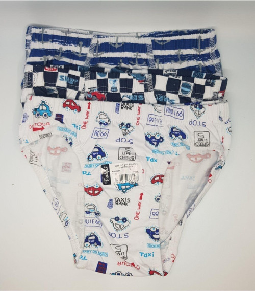 Çocuk Karışık Desenli Slip Külot 12'Li Paket 255