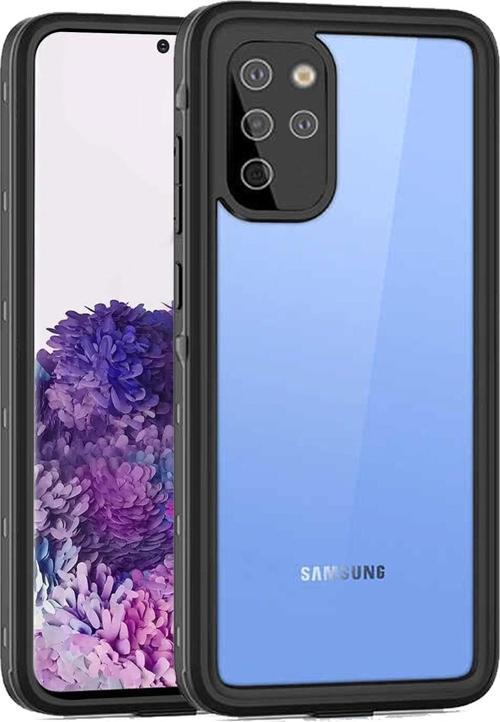Samsung Galaxy S20 Plus Kılıf Waterproof 360 Full Body Protective Siyah