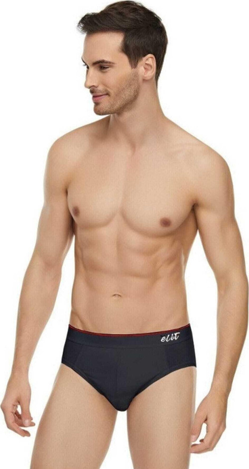 Elit Erkek Likralı Pamuklu Kemerli Spor Slip Külot 3'Lü Paket 1351