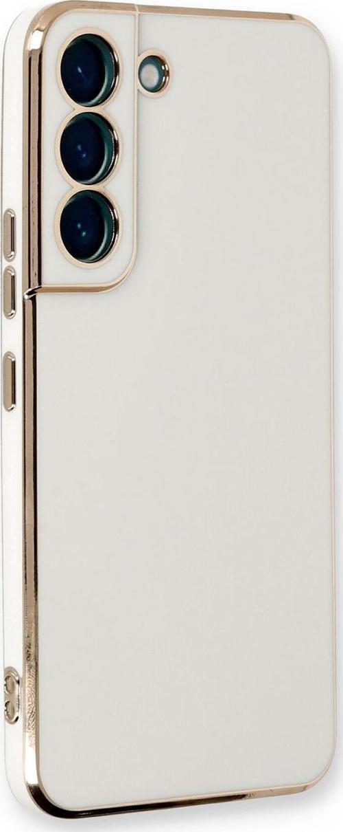 Samsung Galaxy S21 FE Kılıf Olive Plated Beyaz